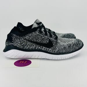 Nike Women's Free RN Flyknit 2018 Running Shoes 'Oreo' 942839-101 Size 6.5
